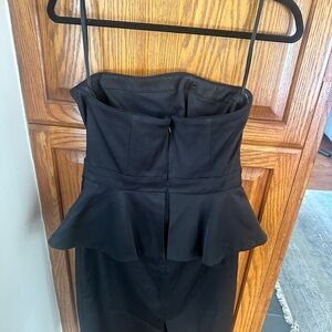 White House Black Market Strapless Black Dress
